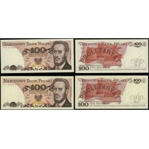 Poland, set: 2 x 100 gold, 1979-1982