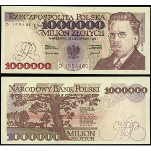 Pologne, 1 000 000 PLN, 16.11.1993