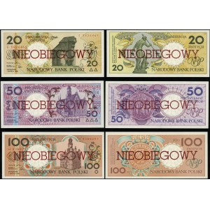 Poland, set of circulating banknotes of the Polish cities series, 1.03.1990