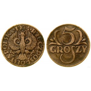 Polska, 5 groszy, 1934, Warszawa