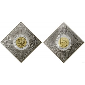 Pologne, 5 PLN, 2016, Varsovie