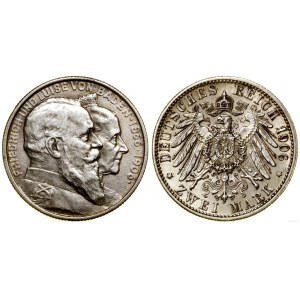 Niemcy, 2 marki, 1906, Karlsruhe