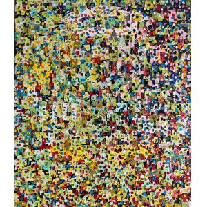 Catherine Czech, Yellow-green abstraction, 2024