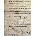 Akt notarialny sporządzony w imieniu hrabiego Guido von Donnersmarck - Świerklaniec, Świętochłowice, Tarnowskie Góry 1919
