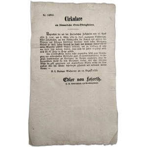 [Szkodniki drzew owocowych] - Cyrkularz, Okólnik dla diecezji wadowickiej - Wadowice 1853