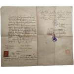 Akt Notarialny - Marcin Groyecki c.k. Notariusz w Żywcu - Żywiec 1908 [ Radziechowy]
