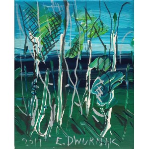 Edward Dwurnik (1943 - 2018), Birches, 2017