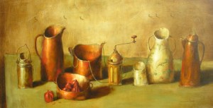 Gennadiy Tishchenko, Martwa natura w pastelowych kolorach, 2006
