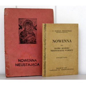Nowenna do Matki Nieustającej Pomocy dwa wydania - Kraków 1937 i 1949