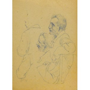 Ludwik MACIĄG (1920-2007), Szkic siedzącego mężczyzny
