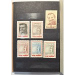 SOLIDARNOŚĆ - klaser ze znaczkami, kopertami, cegiełkami Solidarność