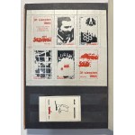 SOLIDARNOŚĆ - klaser ze znaczkami, kopertami, cegiełkami Solidarność