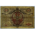 20, 50 marek polskich 1916 - jenerał - seria A - zestaw 2 sztuk