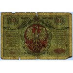 20, 50 marek polskich 1916 - jenerał - seria A - zestaw 2 sztuk