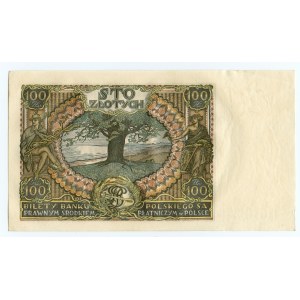 100 złotych 1932 - Ser. AU., dodatkowo znak +X+
