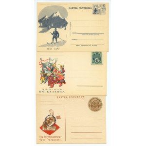 Set of 6 postcards from 1957