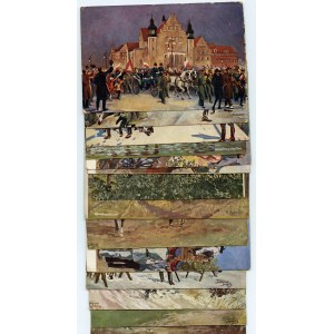 Set of 14 postcards