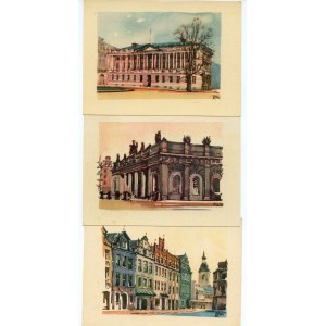 Set of 3 postcards - Poznań