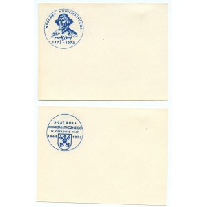 Cards + envelope - Numismatic exhibition