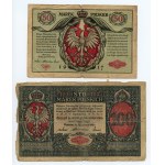 10, 50 a 100 polských marek 1916 - sada 5 kusů