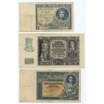 5, 10, 20 a 100 zlotých (1930-1940) - sada 9 kusů
