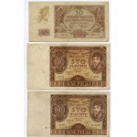 5, 10, 20 a 100 zlotých (1930-1940) - sada 9 kusů