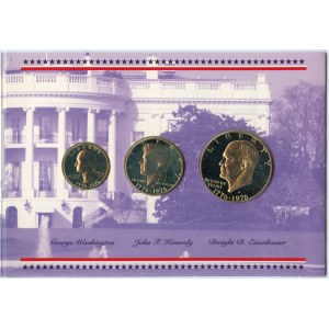 USA - zestaw 3 monet 1976