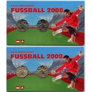 RAKOUSKO - sada 2 x 5 eur 2008