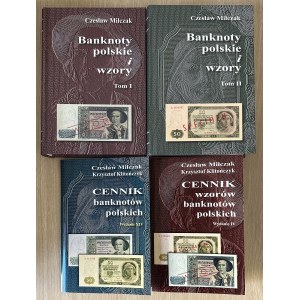Czeslaw Miłczak Bankovky Polskie i Wzory Tom I i II 2023 a ceníky těchto katalogů