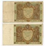 50 zloty 1929 - set of 11 banknotes