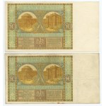 50 zloty 1929 - set of 11 banknotes