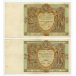 50 zloty 1929 - set of 11 banknotes