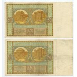 50 zloty 1929 - set of 11 banknotes