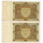 50 zloty 1929 - set of 11 banknotes