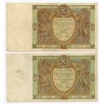 50 zloty 1929 - set of 11 banknotes