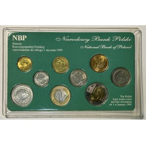 Set of circulating coins after denomination 1990-1995