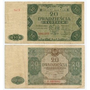 20 or 1946 et 1947