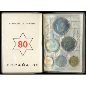 HISZPANIA - Mundial 1982 - zestaw 18 monet