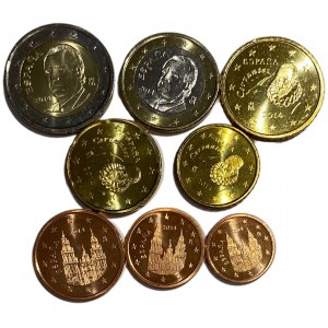 HISZPANIA - zestaw 8 monet 2014 euro