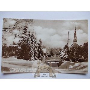 Częstochowa, monastery in winter, circa 1930.