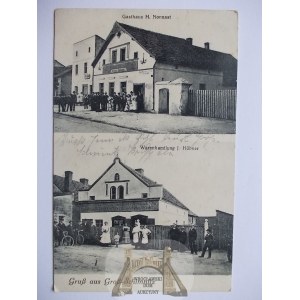 Zimnice Wielkie k. Opole, sklep, gospoda, 1918