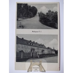 Ozimek, Malapane, route, bâtiment, vers 1940.