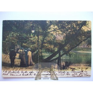 Breslau, Breslau, Promenade, elegant society, 1910