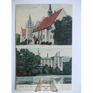 Sobótka Górka, castle, brewery, 1913