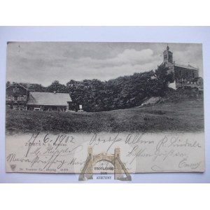 Sobótka, Ślęża, szczyt, kaplica i schronisko, wyd. Trenkler, 1902