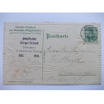 Kąty Wrocławskie, Canth, sierociniec, secesyjna ramka, 1908