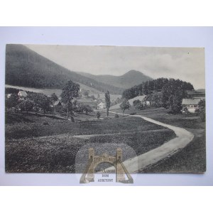 Jedlina Zdrój, Bad Charlottenbrunn, Gliniczka, panorama, ok. 1910