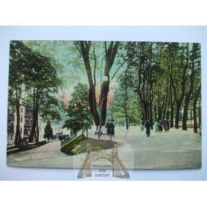 Lądek Zdrój, Bad Landeck, promenada kuracyjna, ok. 1909