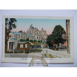 Wambierzyce, Albendorf, bazylika, błyszczące okienka, ok. 1910
