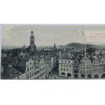 Jelenia Góra, Hirschberg, panorama Rynku, dwuczęściowa, ok. 1900